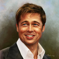 Схема вышивки «бред пит»