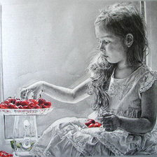 Схема вышивки «дівчинка»