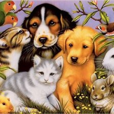 Схема вышивки «Животные Гамма»