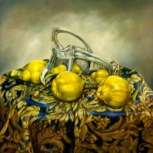 Схема вышивки «натюрморт с грушами»