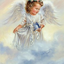 Схема вышивки «ангелочек»