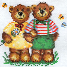 Схема вышивки «медведи»