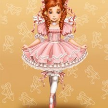 Схема вышивки «балеринка»