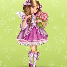 Схема вышивки «ангелочек»