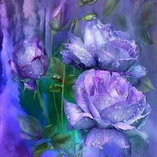 Схема вышивки «рози»