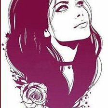 Схема вышивки «девушка»