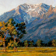 Схема вышивки «горный пейзаж»