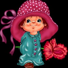 Схема вышивки «Девочка»