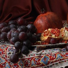 Схема вышивки «натюрморт с гранатом»