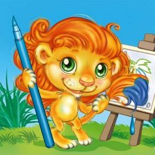 Схема вышивки «художник»