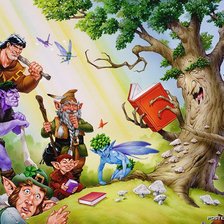 Схема вышивки «слушая сказки»