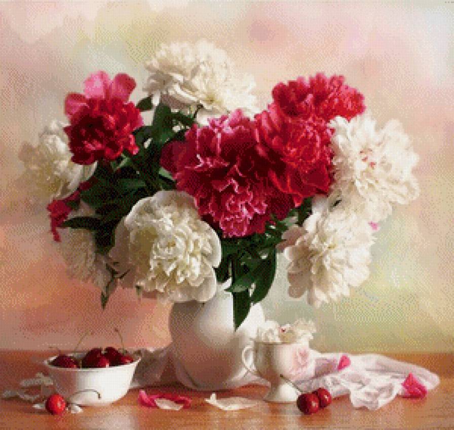 букет пионов - предпросмотр