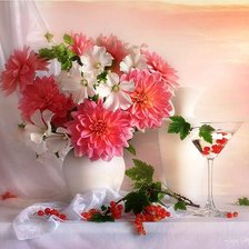 Схема вышивки «георгины»