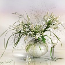 Схема вышивки «маленькие белые цветочки»