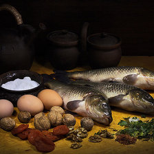 Схема вышивки «рыба»