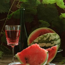 Схема вышивки «арбуз»