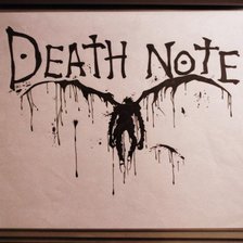 Схема вышивки «тетрадь смерти»