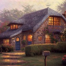 Схема вышивки «Домик»