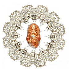 Схема вышивки «часы»