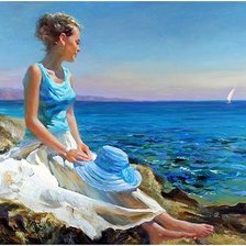 Схема вышивки «у моря»