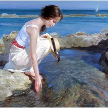 Схема вышивки «у моря-3»