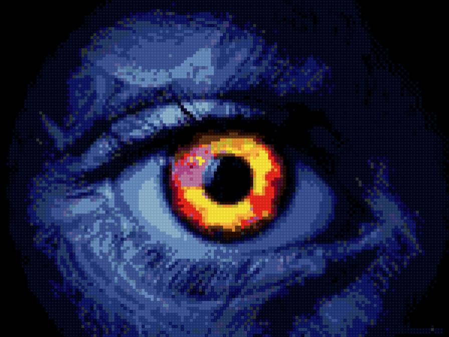 Глаз индиго - глаз - предпросмотр