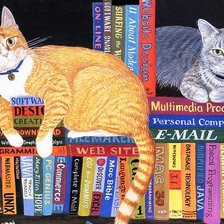 Схема вышивки «любители книг»