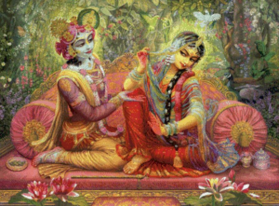 Радха и Кришна - кришна, радха и кришна, радха, индия - предпросмотр