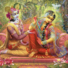 Схема вышивки «Радха и Кришна»