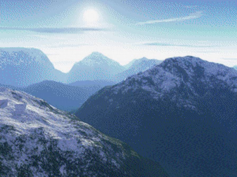 Пейзаж 22 - краса, природа, пейзаж, гори, зима - предпросмотр