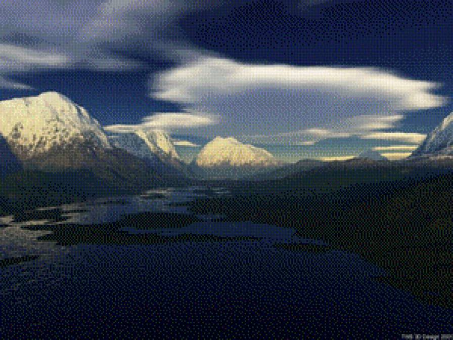 Пейзаж 23 - озеро, краса, гори, природа, пейзаж - предпросмотр