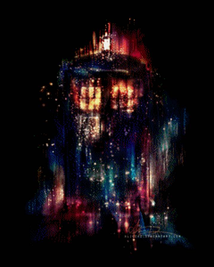 Тардис - сериал, доктор кто, синяя будка, арт, тардис - предпросмотр