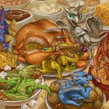 Схема вышивки «дракошки»