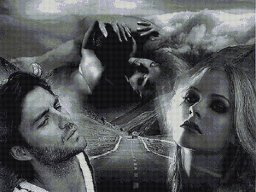 Отношения - монохром, пара - предпросмотр