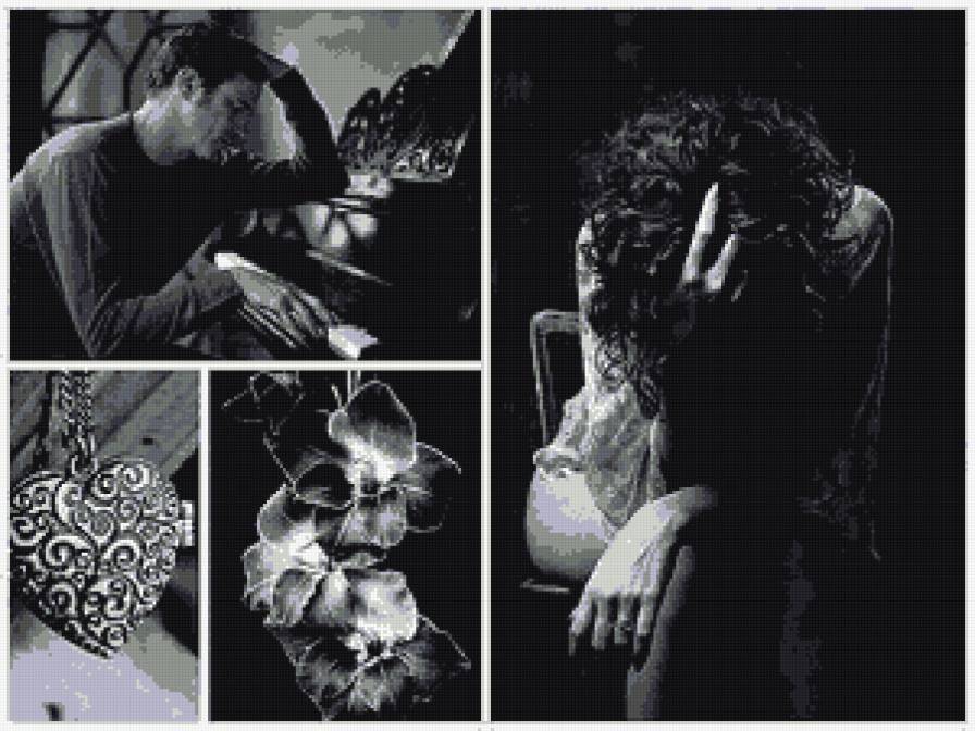 Отношения - монохром, пара - предпросмотр