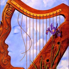 Схема вышивки «картина с лирой»