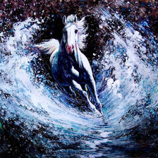 Схема вышивки «Дикий конь»