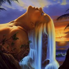 Схема вышивки «водопад»