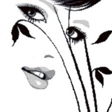 Схема вышивки «Образ девушки 934»