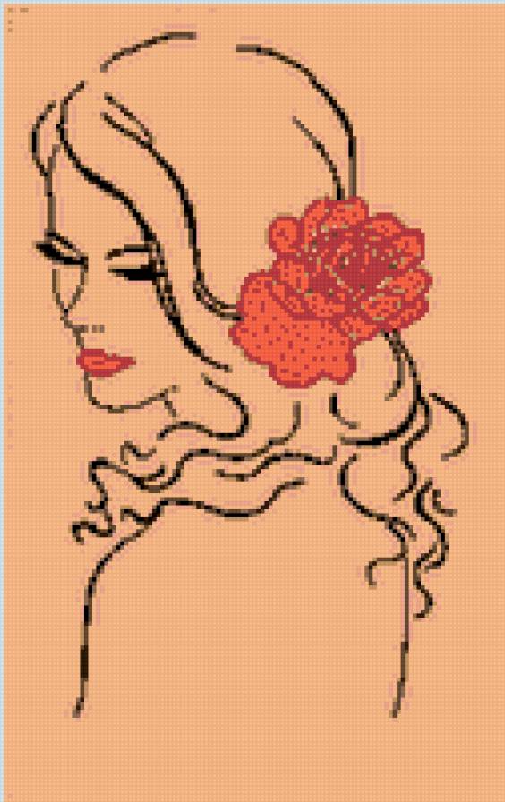 девушка5 - девушка.цветок - предпросмотр