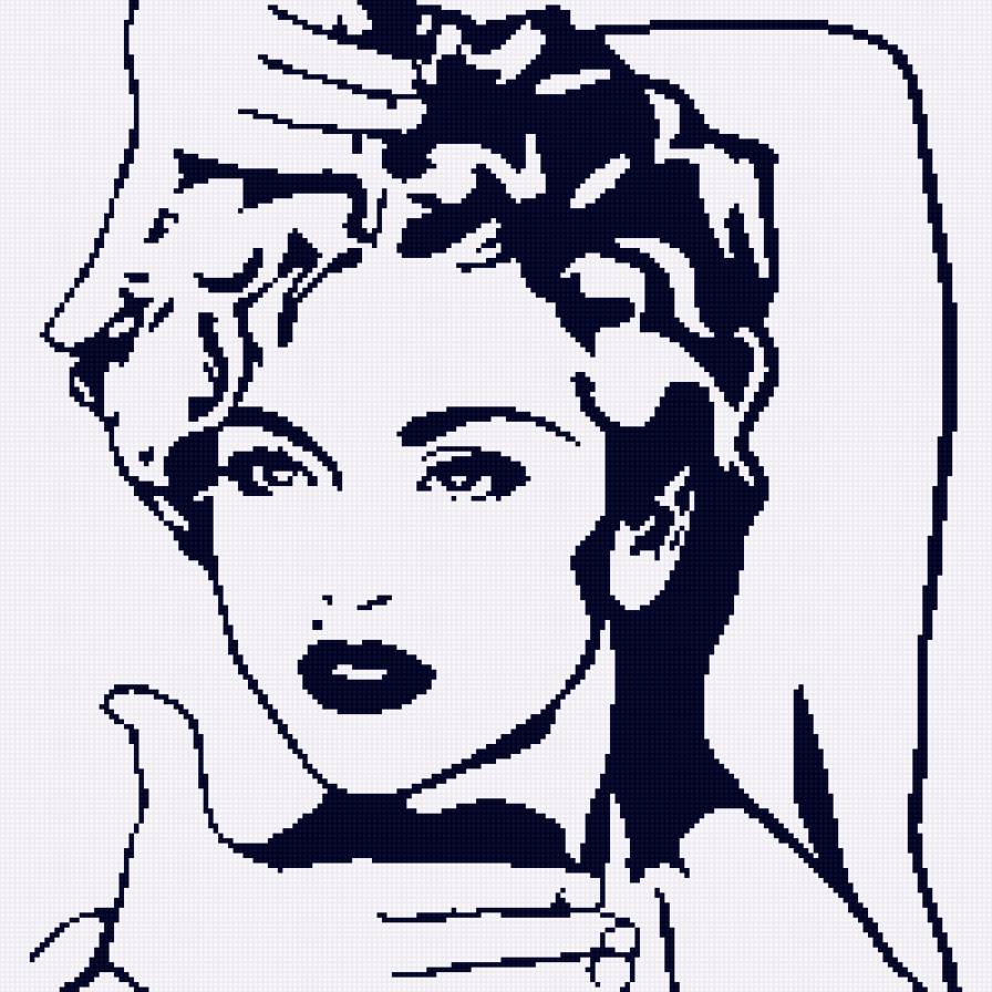 Madonna - siluetas - предпросмотр