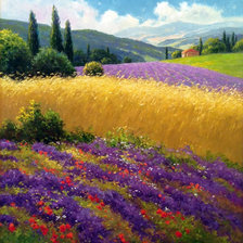 Gerhard Neswadbа, цветочные поля