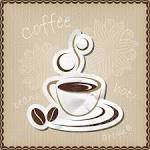 Схема вышивки «кофе»