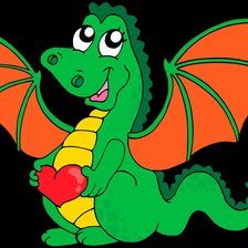 Схема вышивки «дракон»