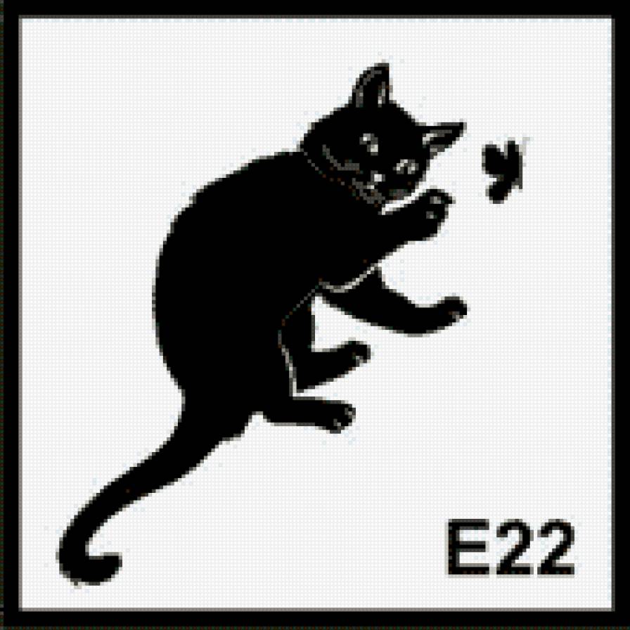 Орнамент - кот, орнамент - предпросмотр