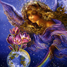 Схема вышивки «картины Жозефины Уолл»