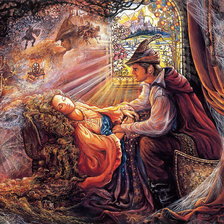 Схема вышивки «картины Жозефины Уолл»