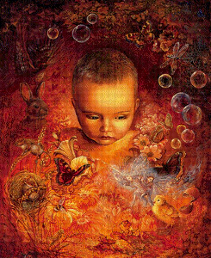 картины Жозефины Уолл - фэнтези, ребенок - предпросмотр