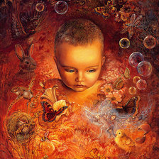 Схема вышивки «картины Жозефины Уолл»