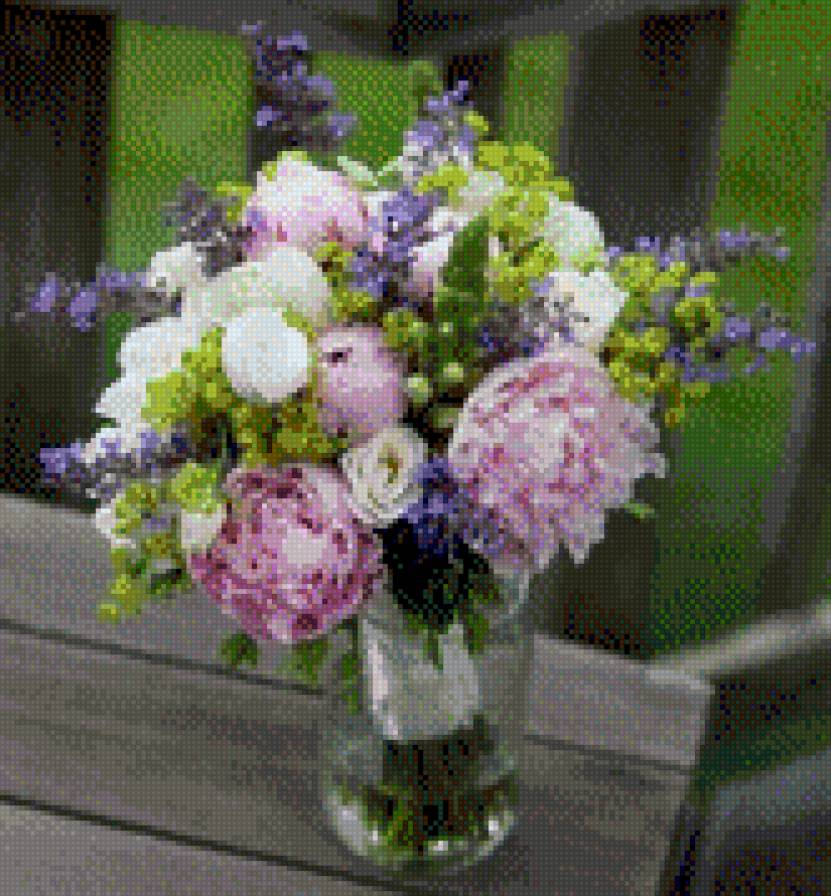 пионы в букете - предпросмотр